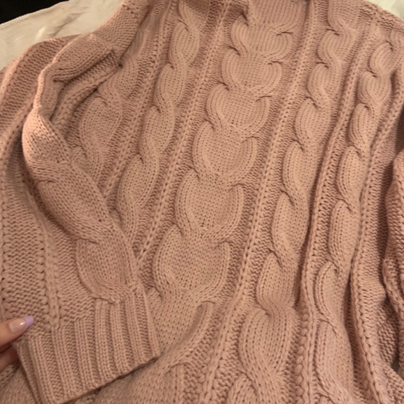 NWOT Pink Turtle Neck Pullover Dress - Picture 10 of 12